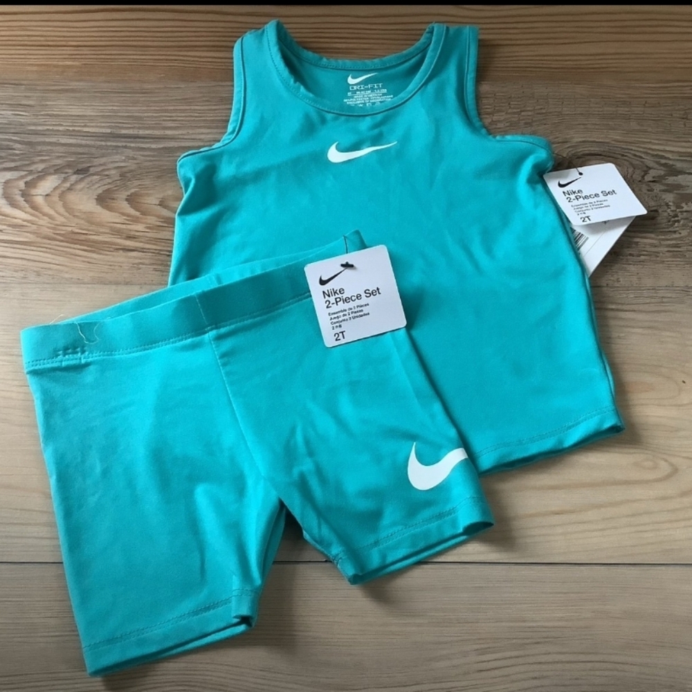 Nike Teal Dri-FIT Youth Tank Top with White Swoosh Size 2T(NWT)